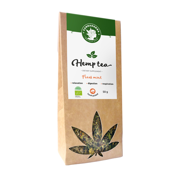 Hemp tea with organic mint, 50g
